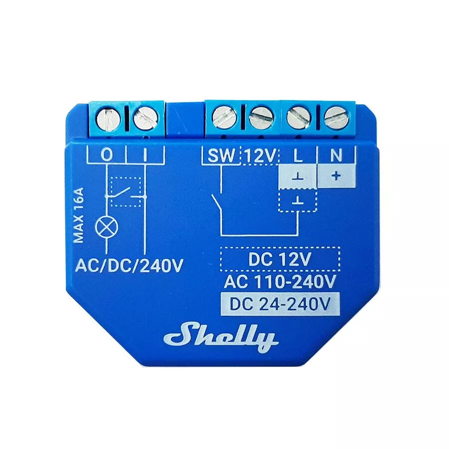 Shelly Pro 1PM 1 channel DIN rail relay switch with power me