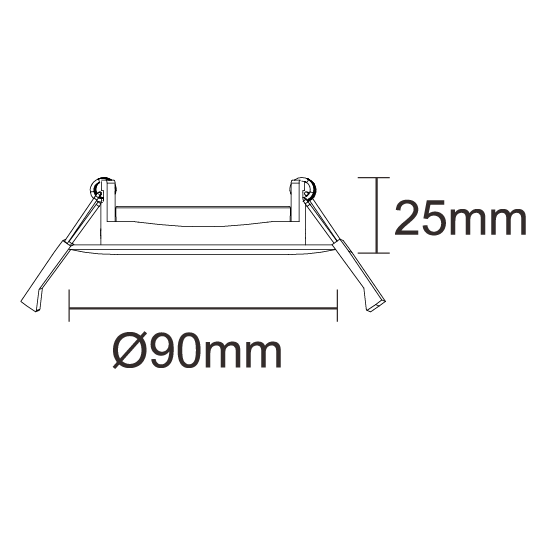 Adjustable 90mm (72mm Cutout)