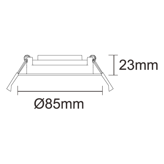 Adjustable 85mm (72mm Cutout)