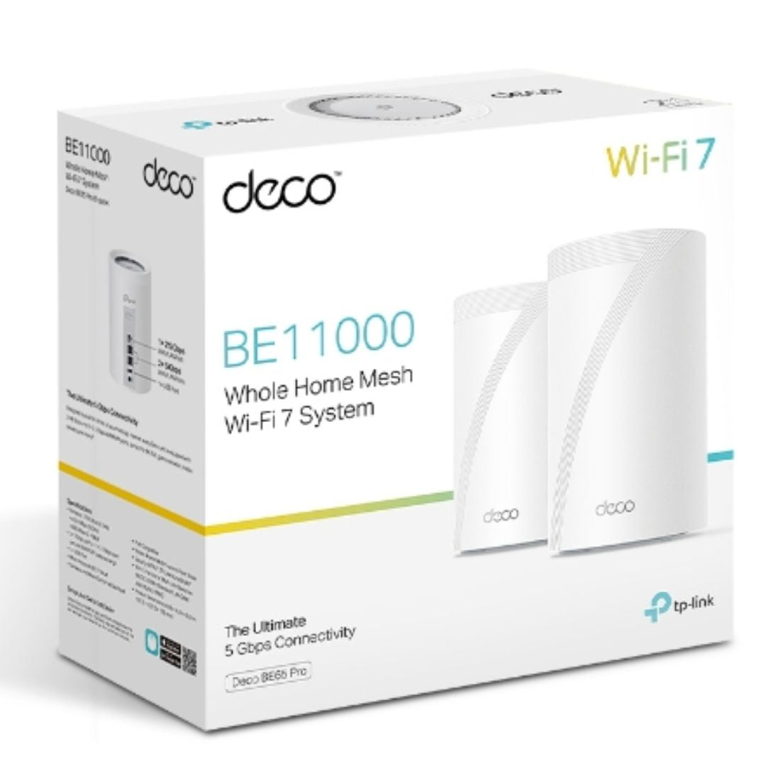 TP-Link Deco BE65 Pro(2-pack) BE11000 Whole Home Mesh WiFi 7 System