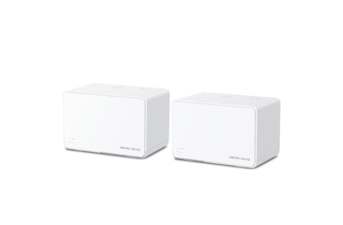 Mercusys Halo H80X(2-pack) AX3000 Whole Home Mesh WiFi 6 System, 3000 Mbps Dual Band Wi-Fi, Up to 460 Square Meters, 574/2402 Mbps, MU-MIMO, BeamF